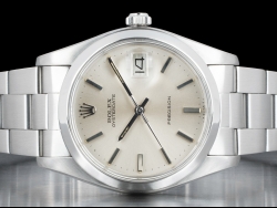 Rolex Oysterdate Precision 34 Argento Oyster Silver Lining Dial 6694